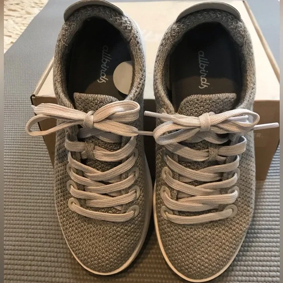 Allbirds Women's Light Gray Knit Sneakers - Picture 3 of 5